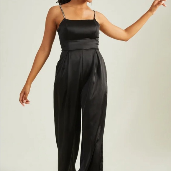 Altar’d State Myla Rhinestone Strap Jumpsuit Size XS M - Picture 2 of 3